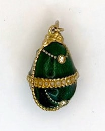 Unbranded Green Stone and Gold-Tone Pendant Charm