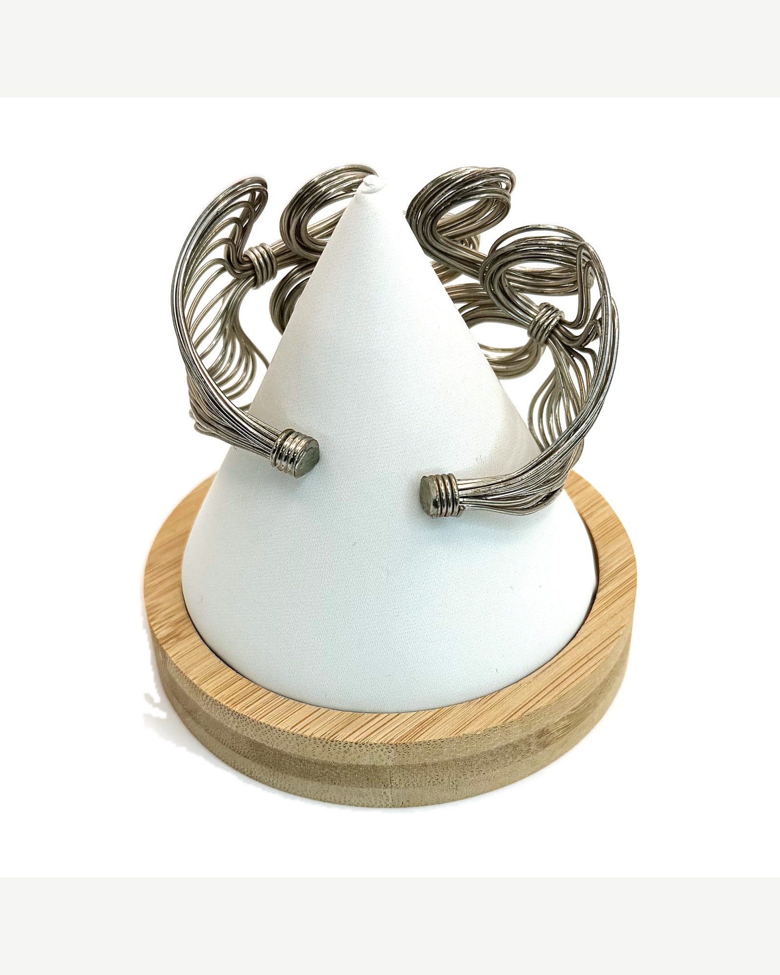 Unbranded Silver-Tone Multi-Wire Scroll Cuff Bracelet